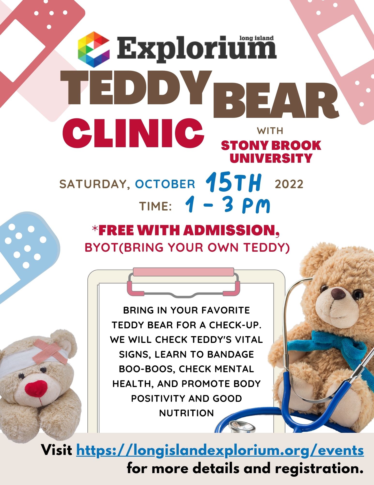 Teddy Bear Clinic Flyer 2022