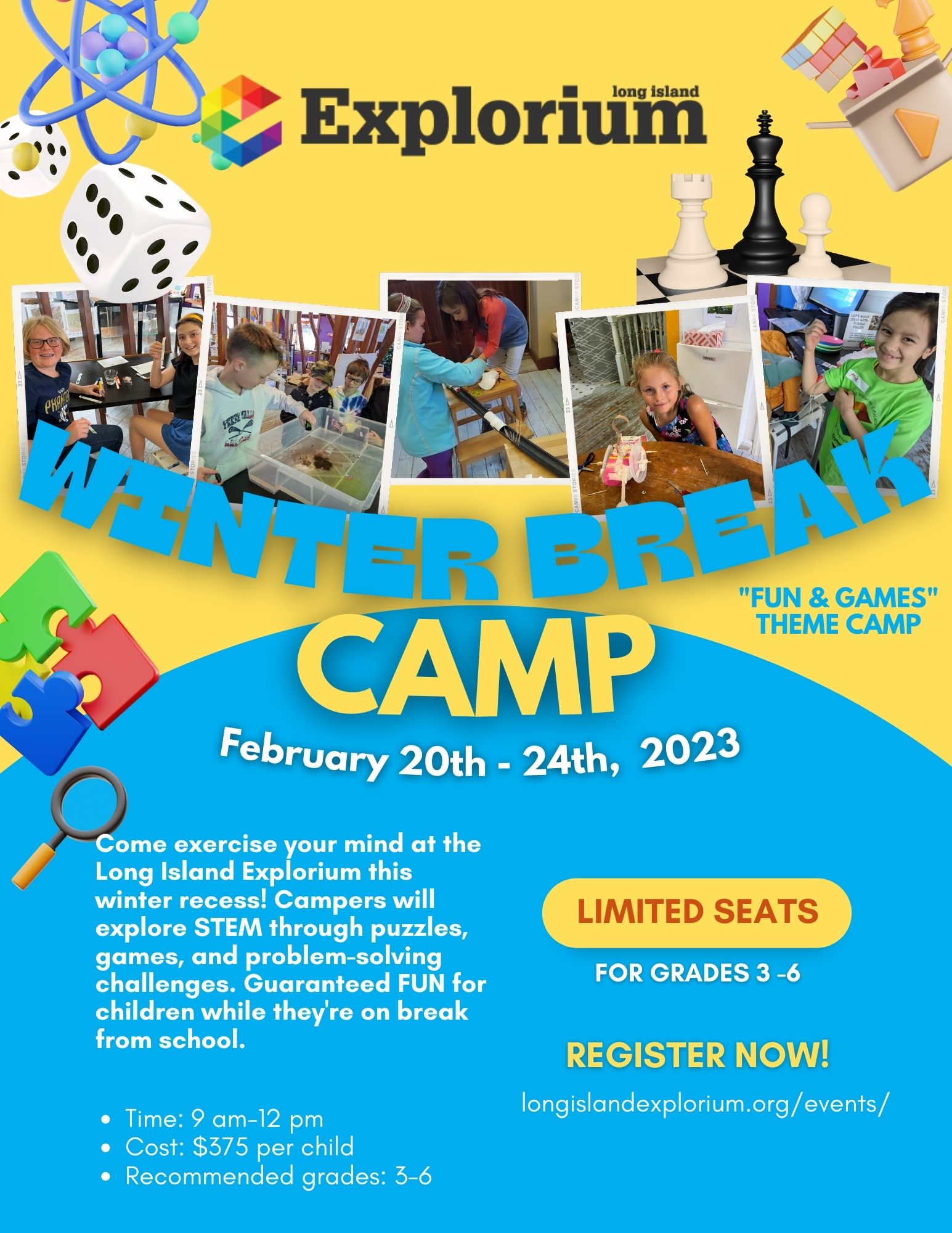 Winter Break Camp 2023 Long Island Explorium