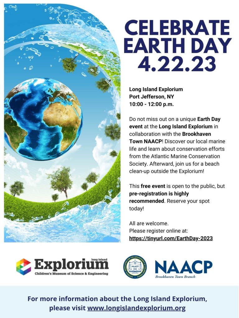 Earth Day 2023 Flyer - Long Island Explorium