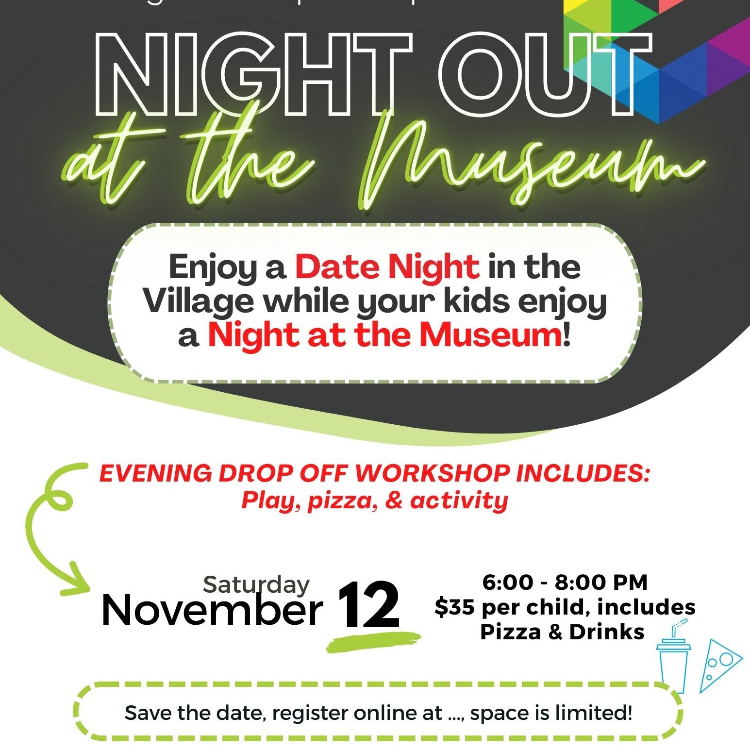 Night at the Museum flyer